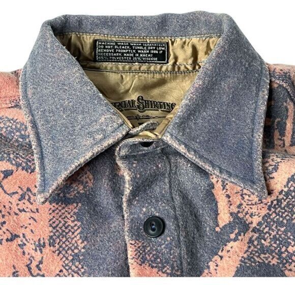 Vintage VERTE VALLEE Flannel Jacket Western Size Large - Picture 8 of 11